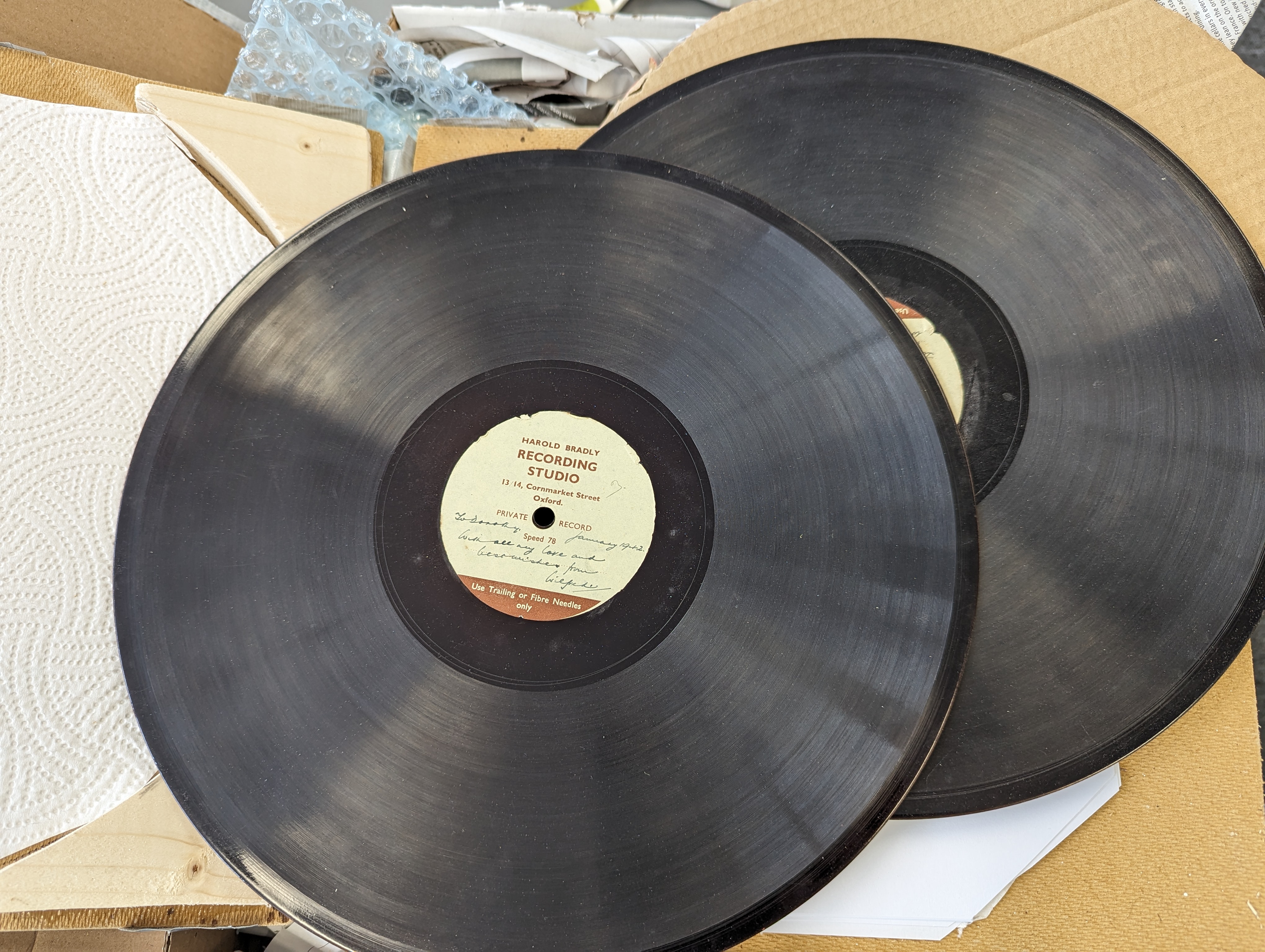78rpm and vinyls digitised in oxford uk